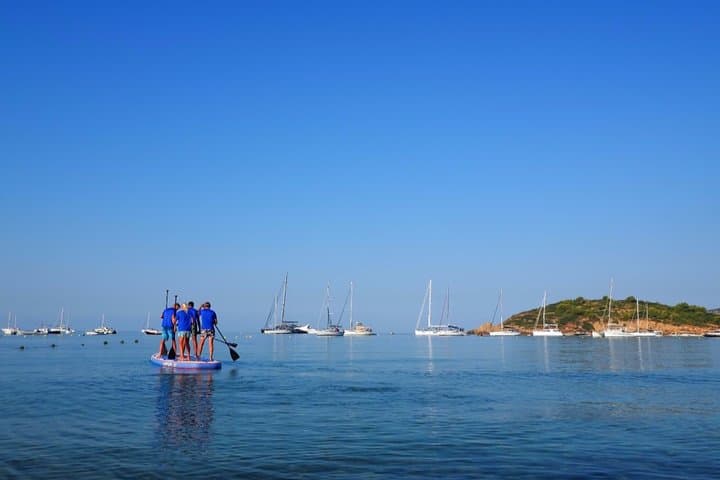 Rent our BIG SUP in Sant Elm and enjoy giggly moments on the sea photo highlight 5