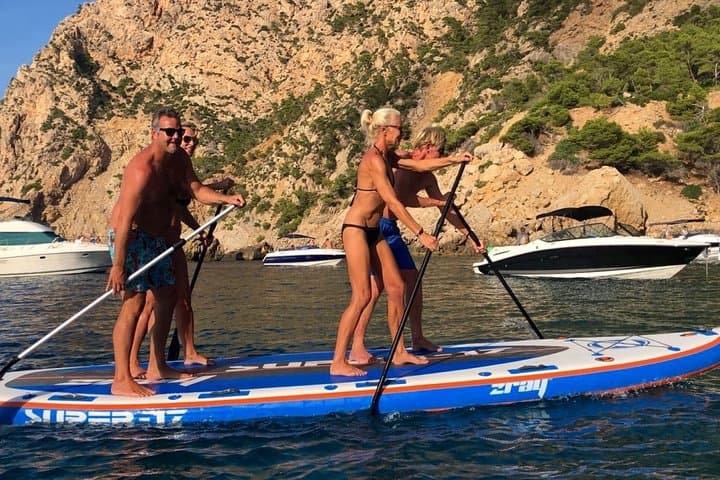 Rent our BIG SUP in Sant Elm and enjoy giggly moments on the sea photo highlight 6