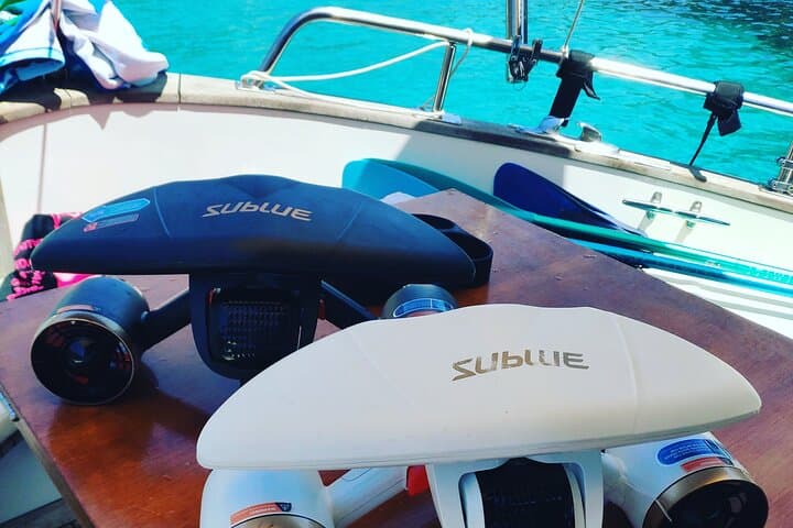 Full-Day Guided Tour by Boat with BBQ and Watertoys in Palma de Mallorca photo highlight 13