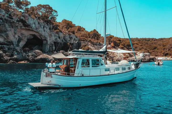 Full-Day Guided Tour by Boat with BBQ and Watertoys in Palma de Mallorca photo highlight 3
