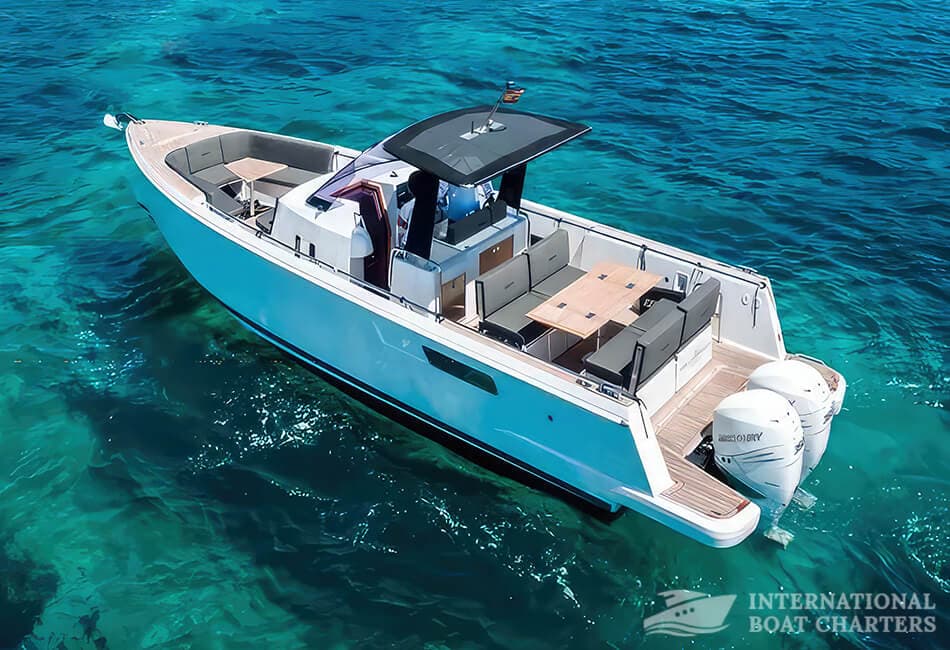 11.63m/38.2ft Fjord 38 Express Luxury Powerboat available for charter