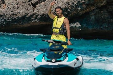 One hour by Jet Ski from Camp de Mar in destination