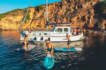 Full-Day Guided Tour by Boat with BBQ and Watertoys in Palma de Mallorca in destination